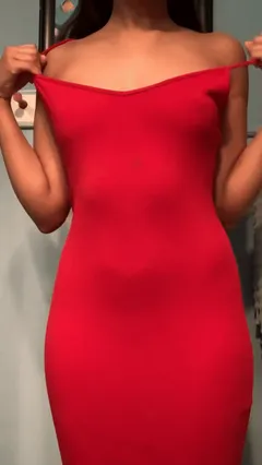 red dress