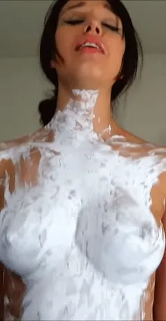 violet moreau with paint all over her big tits