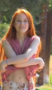 gorgeous redhead taking it off in public