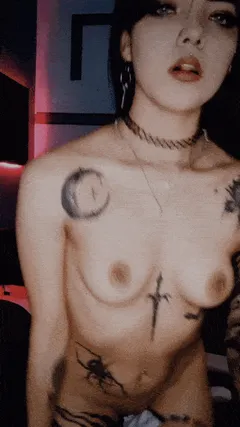 goth teen strip