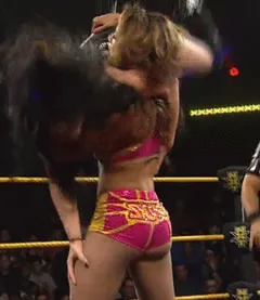 sasha banks, wrestling babe,- 1/92 -5'5''- 114lbs, eat! that! ass! - yum! yum!