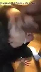 Cumming on her face