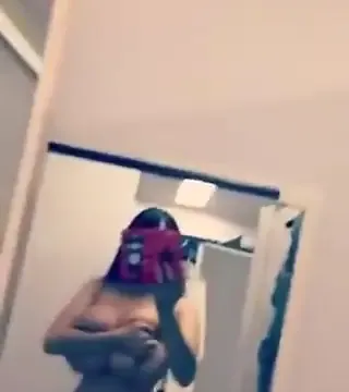 Big tit Asian flashing her succulent titties