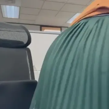 *REAL* School Teacher going to work with no panties
