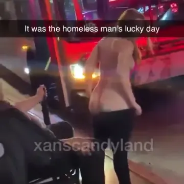 Homeless man’s lucky day