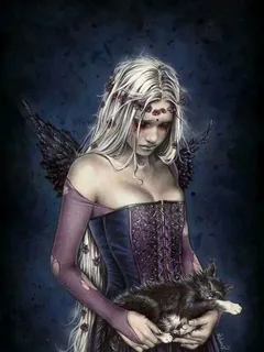 my favourite picture, angel of death. by one of my favourite artists, victoria frances. beautiful work.