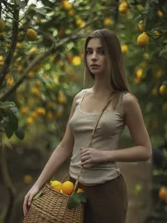 irina sivalnaya with lemons