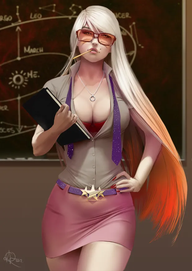 the hottest teacher.