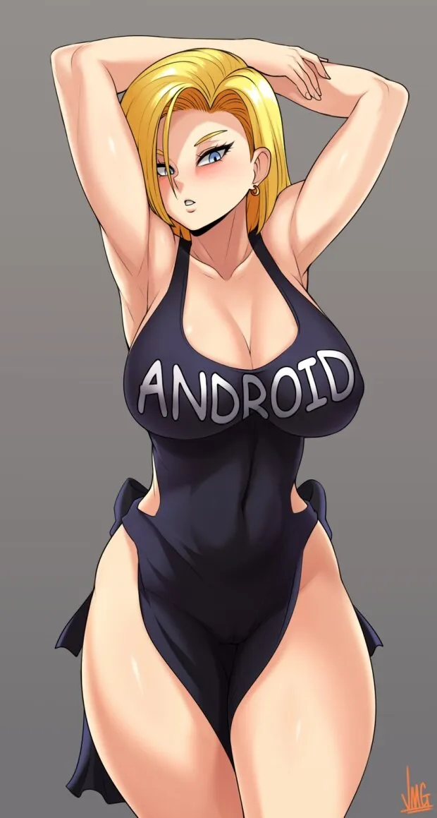 android 18 (dragon ball and 1 more) drawn by jmg