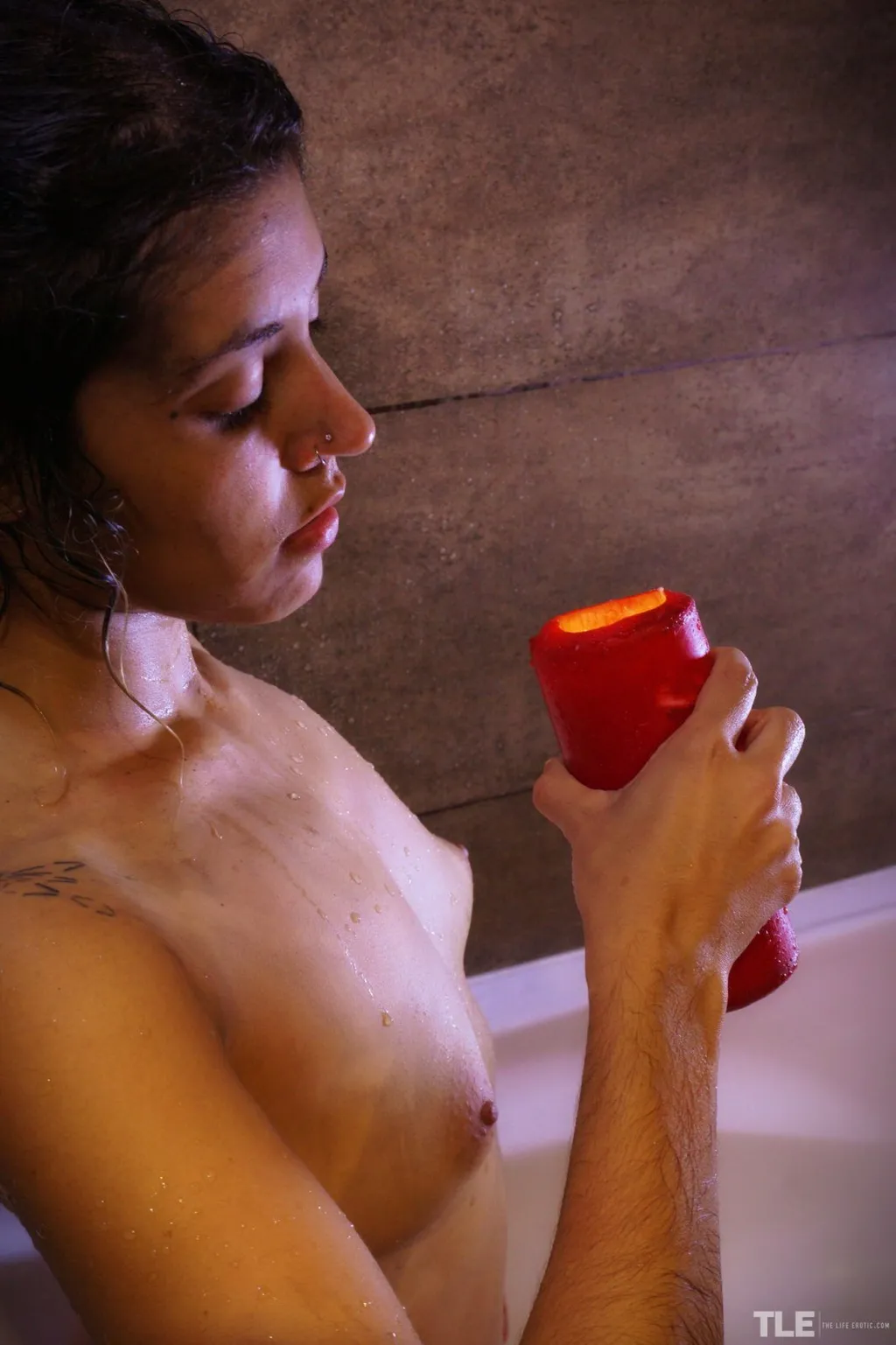 Gabriela in The Life Erotic set Black Ink 1