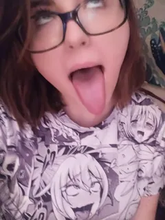 she's a big ahegao fan.