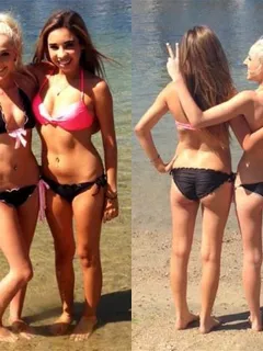 sexy teens in bikinis front and back views
