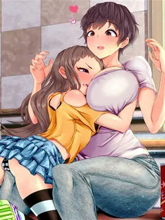 sexy loli hugging big breasted milf