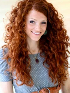 beautiful curly redhead