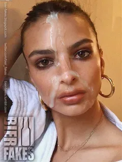 emily ratajkowski covered by cum