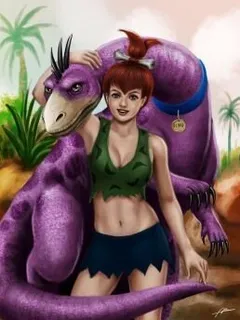 pebbles and dino