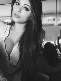 daniela l aka danilanio_  the duchess  on a plane w/ her bib teenage boobs - sgb tteen