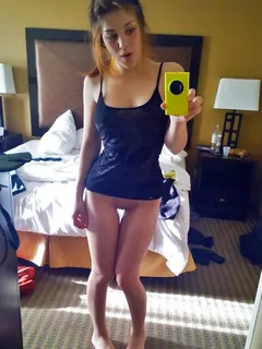 petite teen sharing nude tiny body selfie