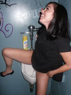 drunk at urinal