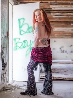 this hot redhead with the great ink can be found at  only fans... 'abbeywantsit'