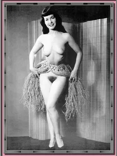 bettie page grass-skirt