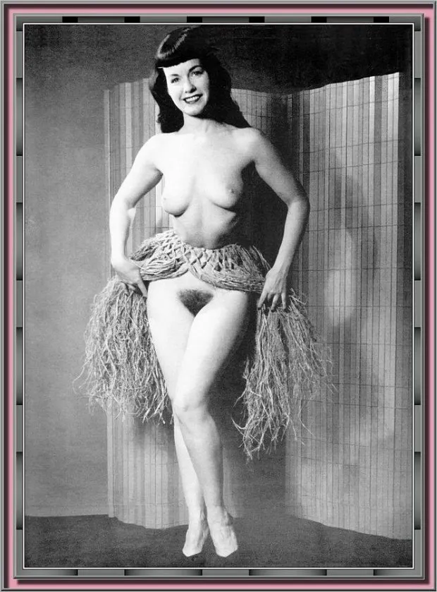 bettie page grass-skirt