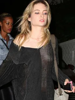 daveigh chase oops boob flash in see-thru black top