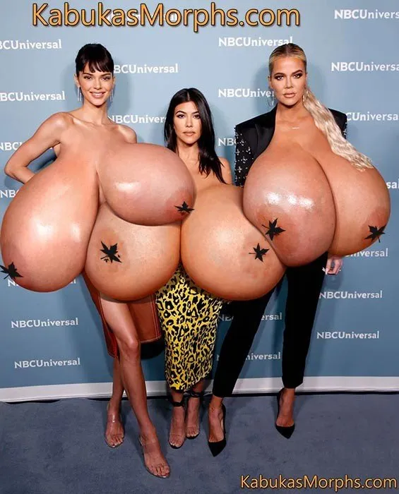 kendall jenner, kourtney & khloé kardashian huge tits festival