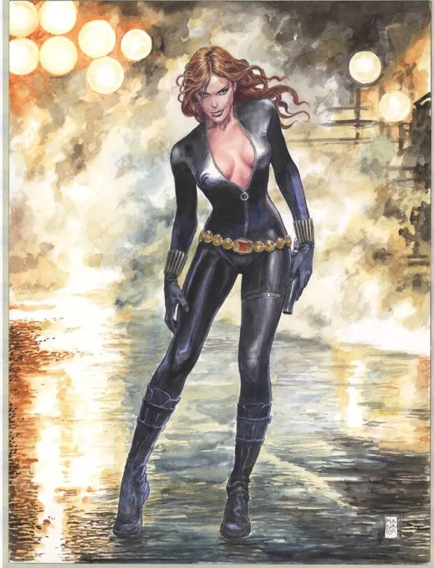 black widow by manara