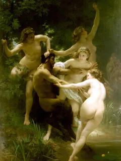 bouguereau 1873 nymphs and satyr