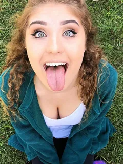 hot slut mouth wide open tongue out for cum