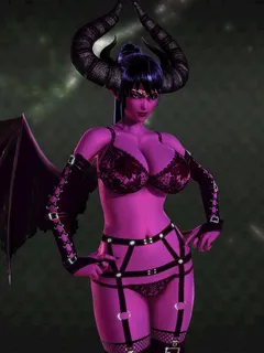 ravensilk as a wicked succubus demon