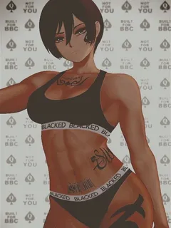 blacked waifu mikasa ackerman