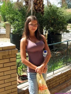 busty nerdy teen with glasses
