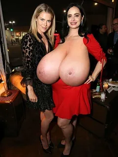 krysten ritter’s huge pregnant boobs exposed at a party