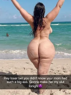 your bully had invited your mom over to the beach, what you didn't know was that it was a nude beach