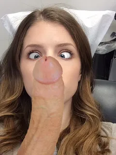 anna kendrick stares at a huge cock (fake)