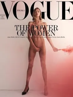 anja rubik nude for vogue magazine, poland