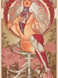 art nouveau anatomy lessons