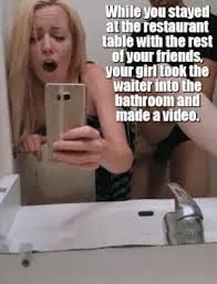 waiter fucks your wife at bathroom