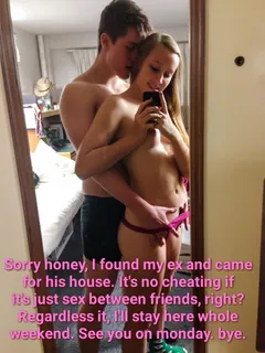 wife in her ex home having sex whole weekend... it's cheating or not?