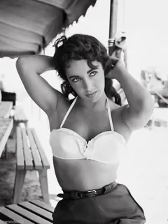 elizabeth taylor sexy white top