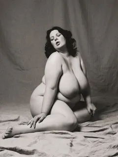 gorgeous bbw in black & white