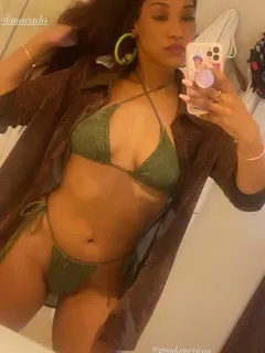 candice patton olive green bikini