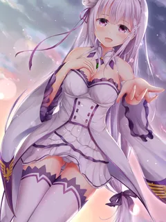 beautiful emilia re: zero