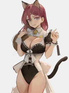 just the cutest neko maid