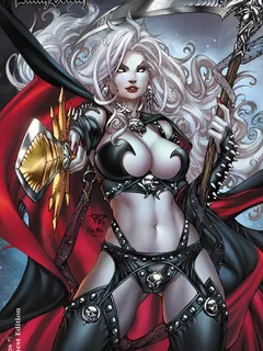 lady death echoes cover. by pant