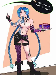 jinx eating cake