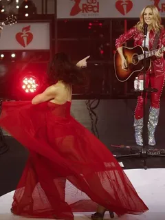 ginger gonzaga red dress