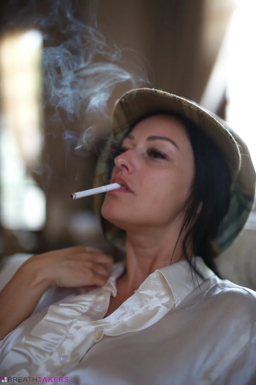 Cassie Clarke in Breathtakers set Just Smoking